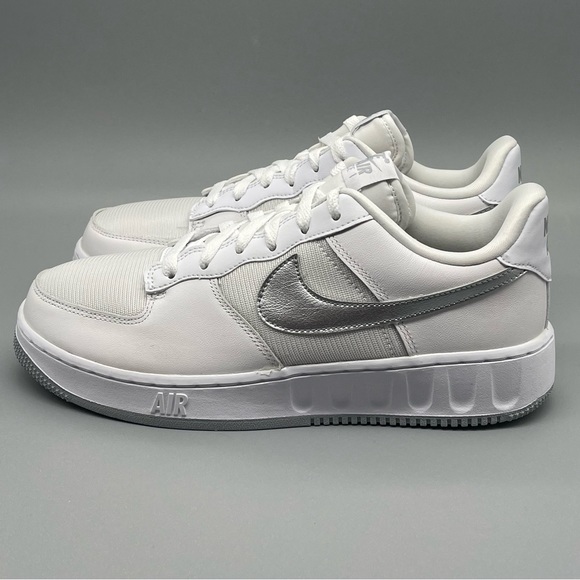 Nike Air Force 1 Unity GS White Grey Platinum Kids Sz 6Y / Womens 7.5 - Picture 4 of 11